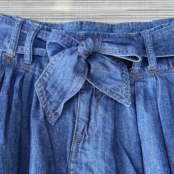 🎯NWOT Nine West Jeans Pleated Skirt Blue Size 6 - Picture 3 of 10